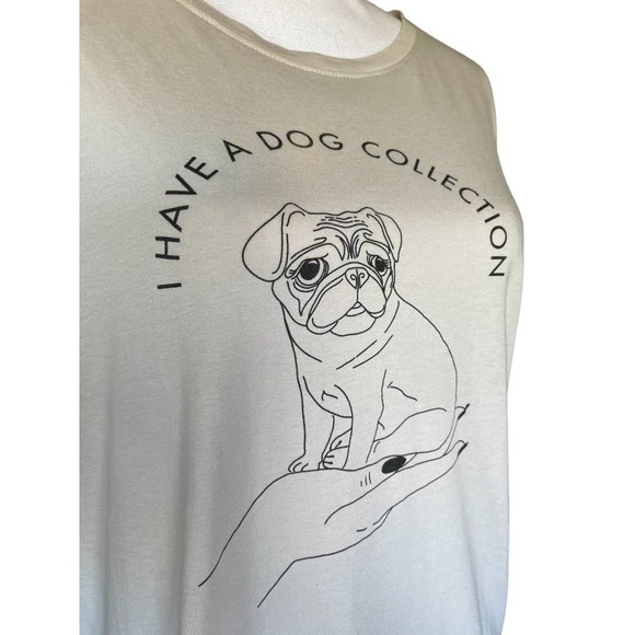 Nectar Clothing Women's T Shirt Tee Top Size L Pug In Lady Hand SS Ctn Modal - Picture 4 of 10